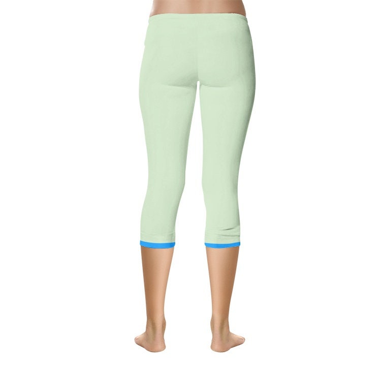 Green Capri Leggings
