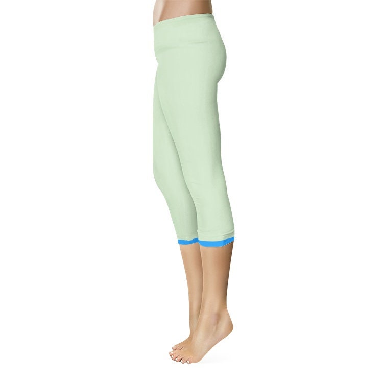 Green Capri Leggings