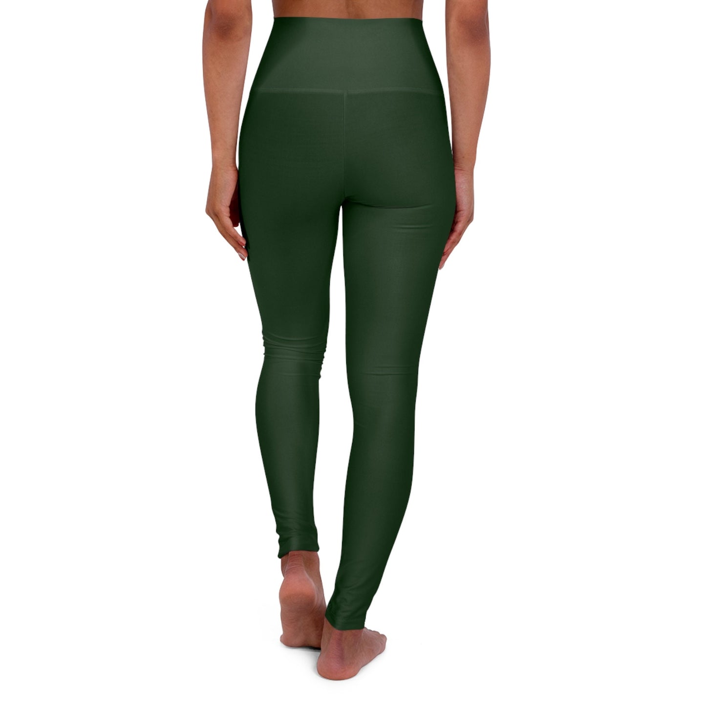 High Waisted Green Yoga Leggings