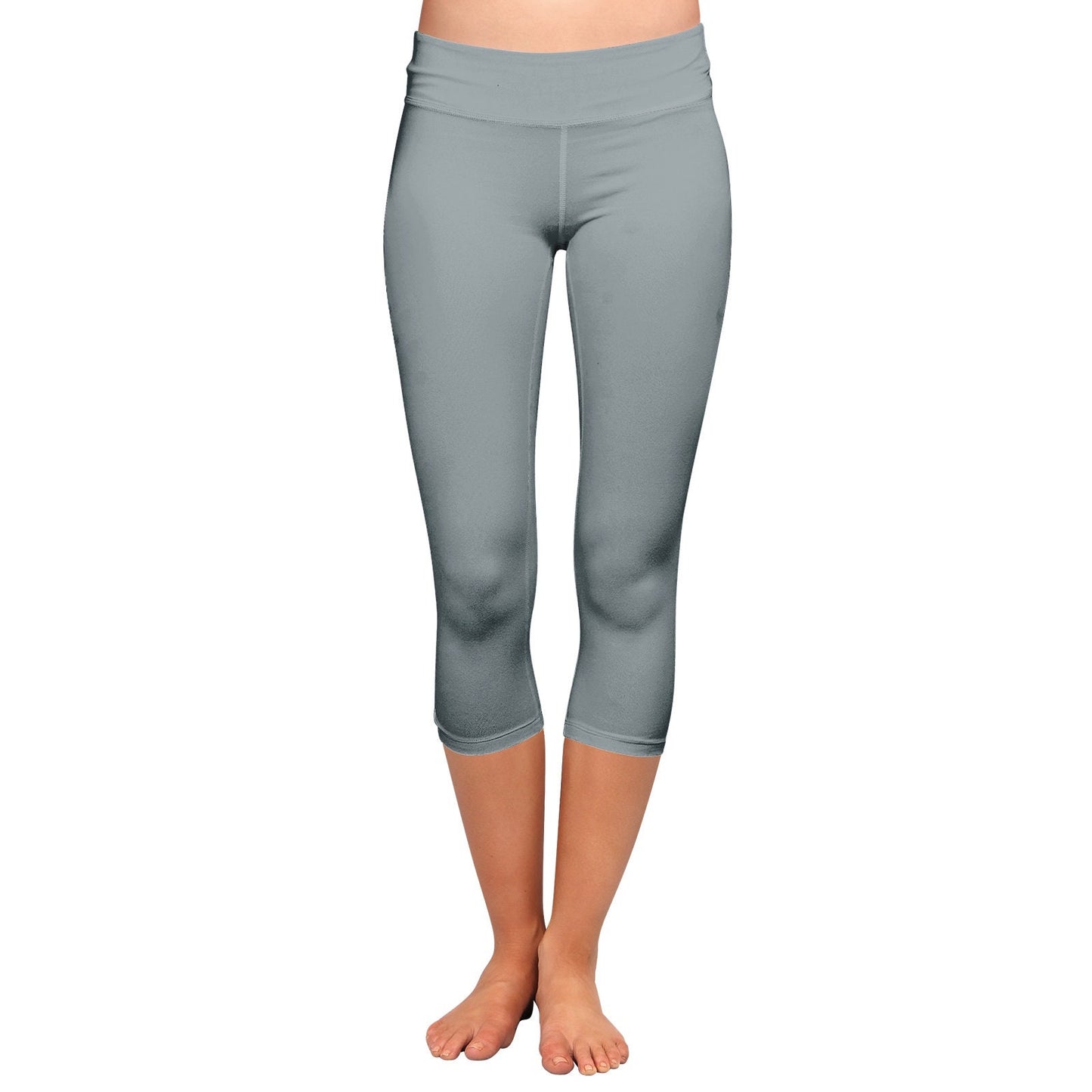 Women 's Silver Capri Leggings