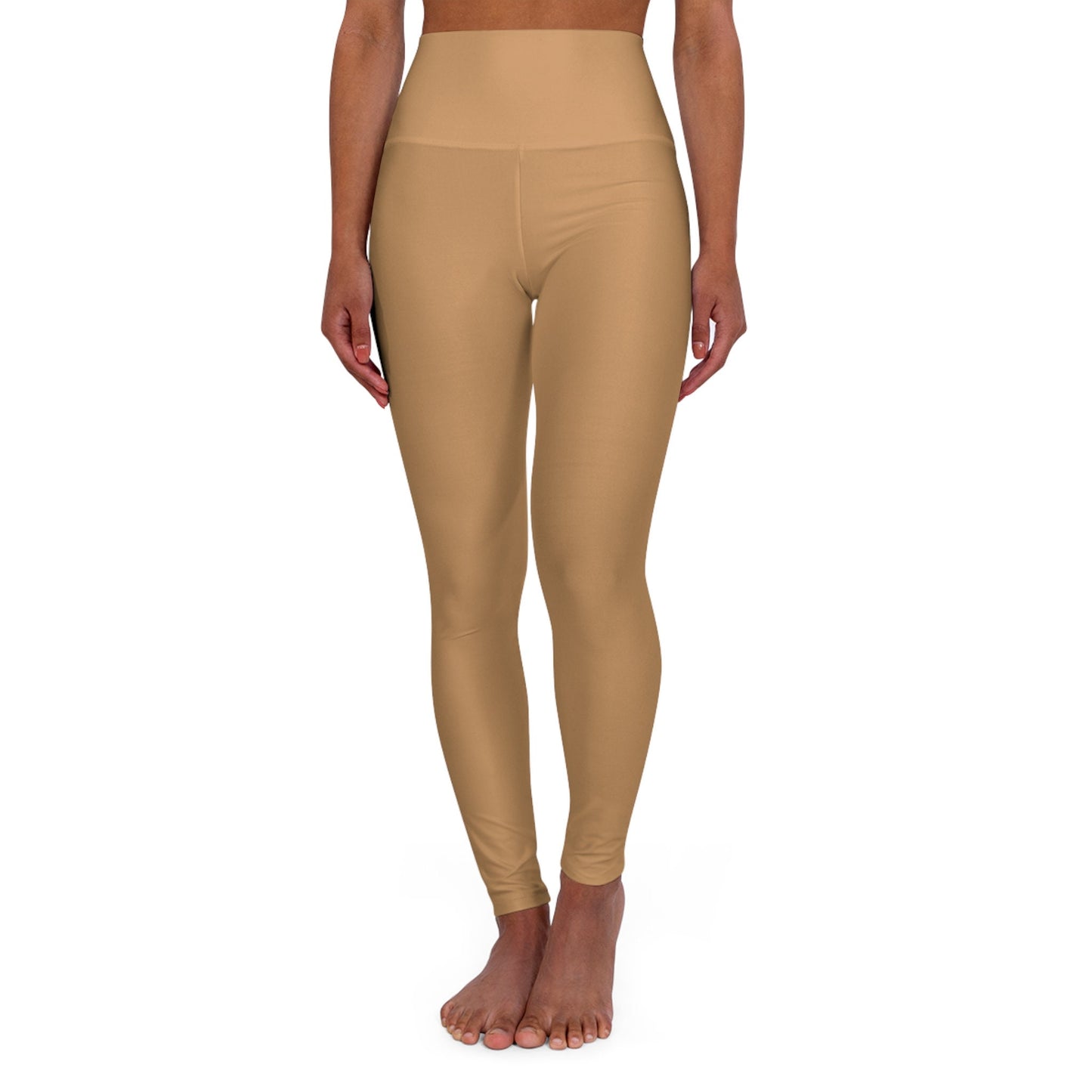 High Waisted Brown Yoga Leggings