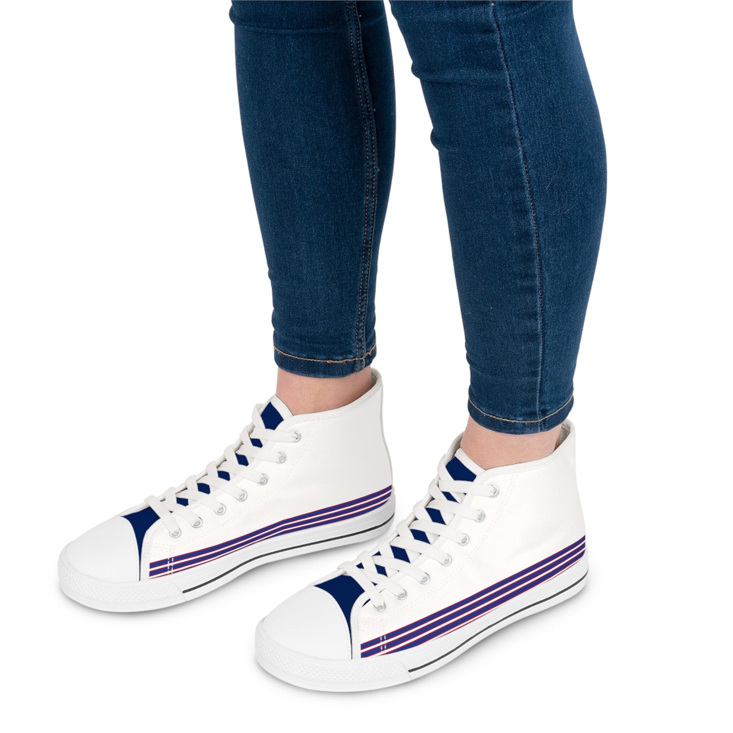 Women's White High Top Sneakers