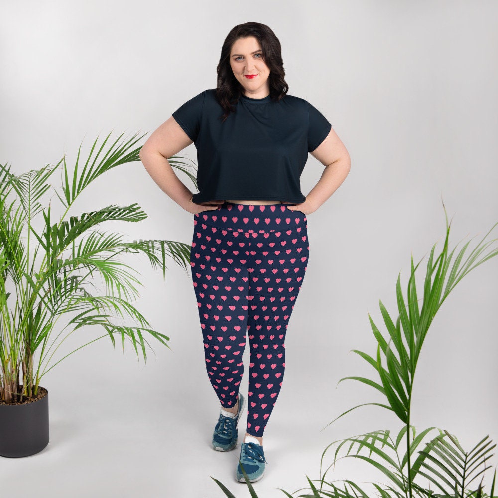 Plus Size Blue Leggings