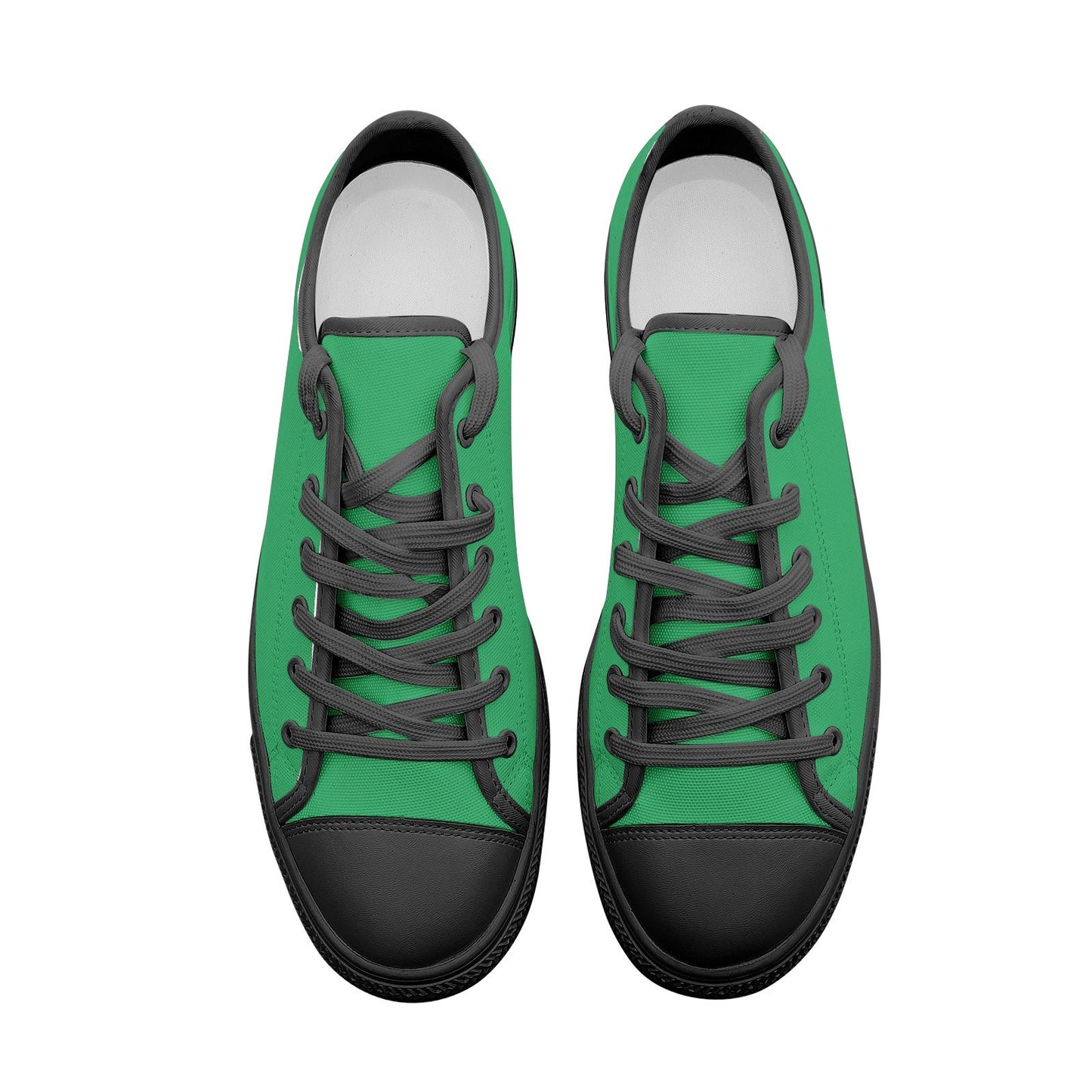Green Low Top Canvas Sneakers