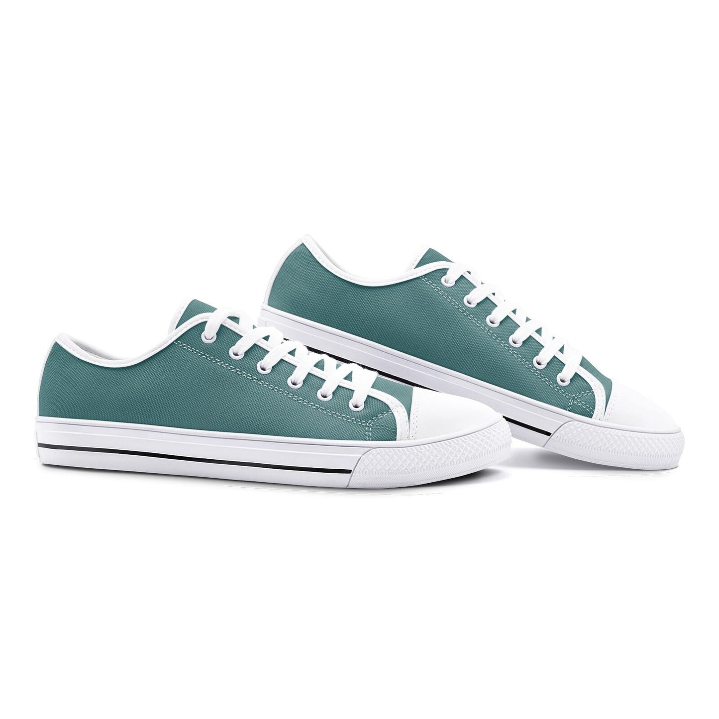 Green Low Top Canvas Sneakers  Unisex Sizes