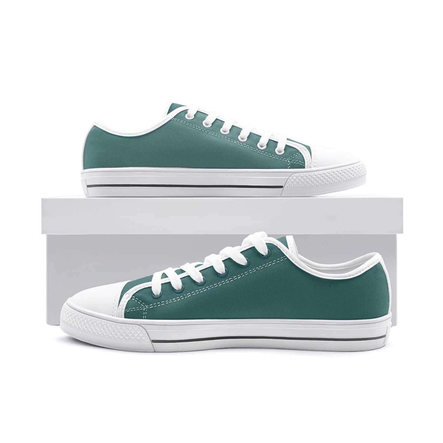 Green Low Top Canvas Sneakers  Unisex Sizes