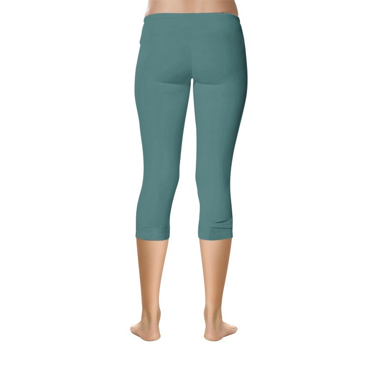 Ocean Green Capri Leggings