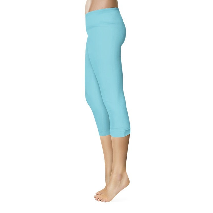 Light Blue Capri Leggings