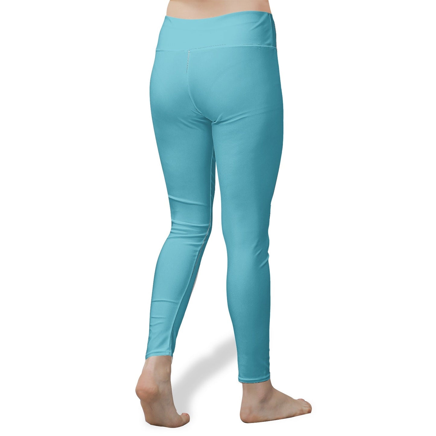 Women's High Waist Yoga Leggings Poly Spandex Blend