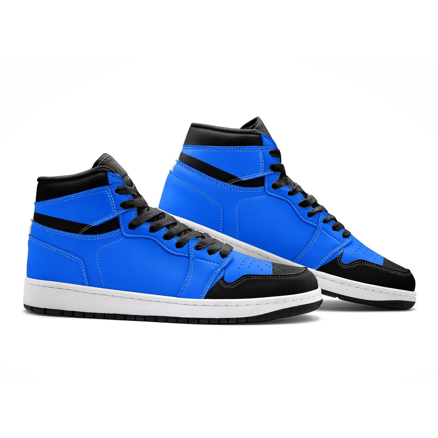 Black and Blue High Tops Unisex Sizes