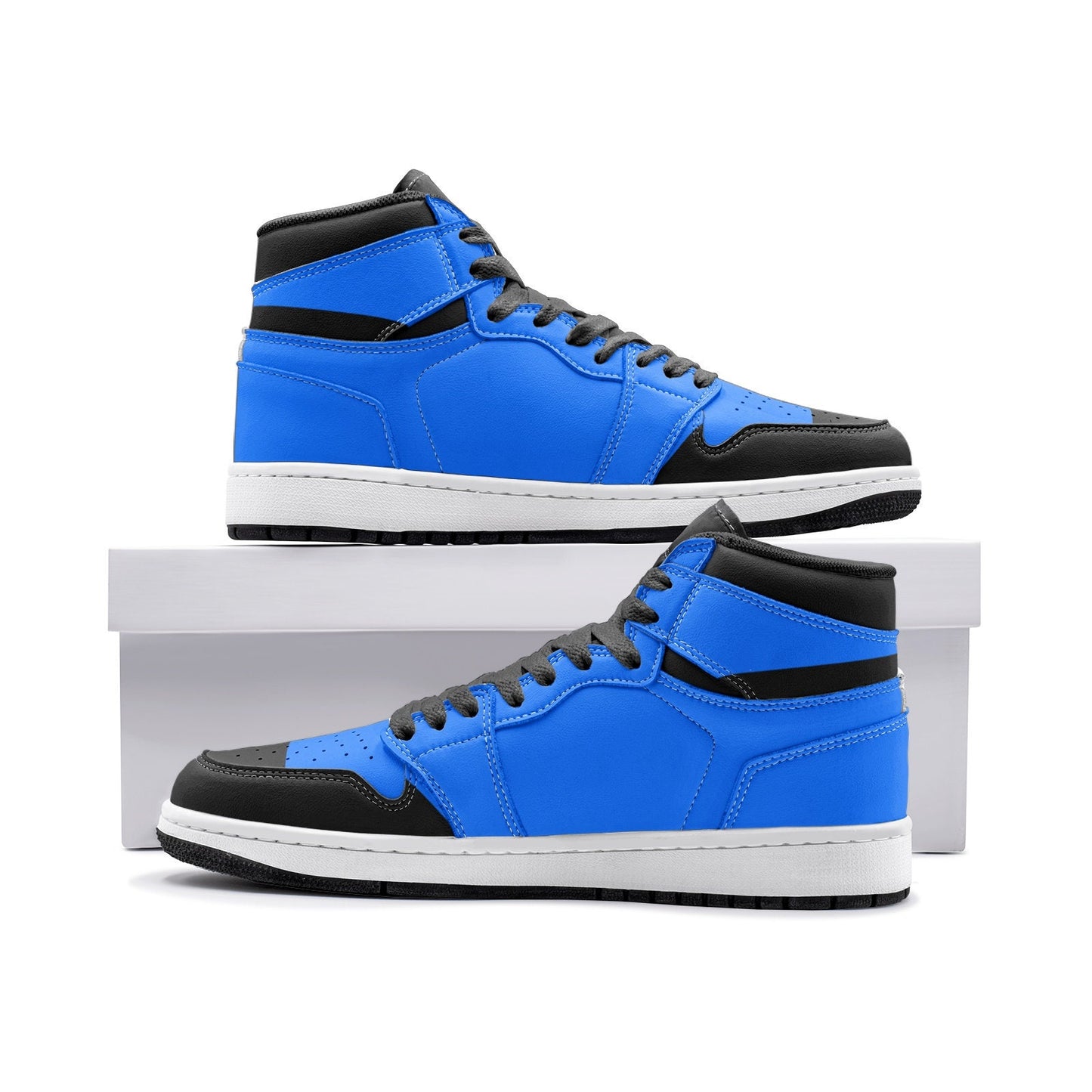 Black and Blue High Tops Unisex Sizes