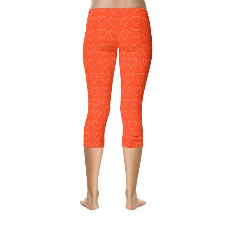 Orange Capri Leggings