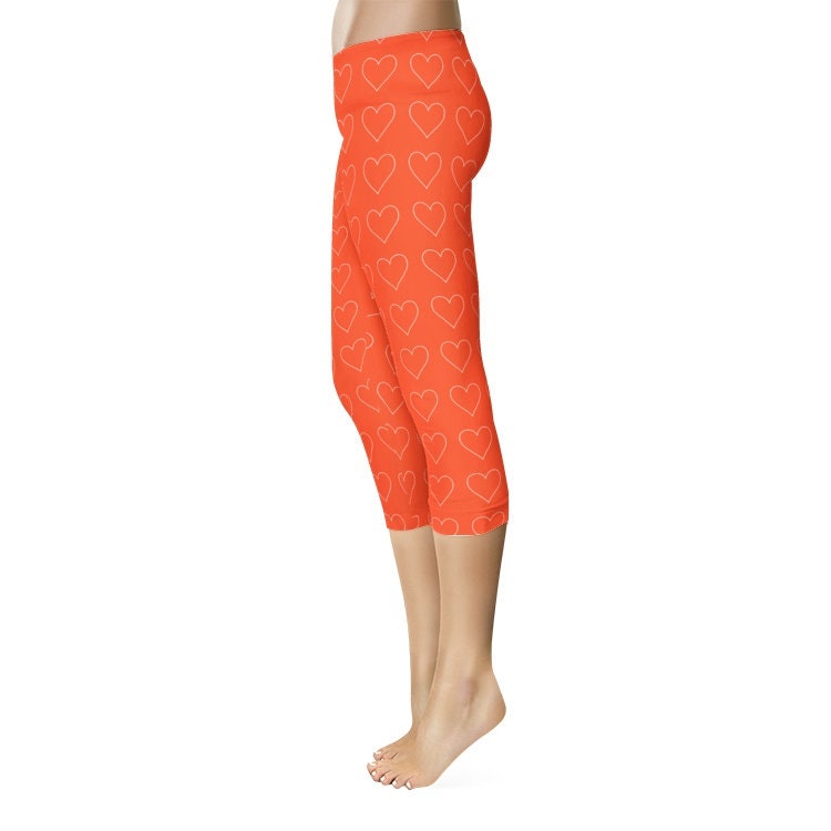 Orange Capri Leggings