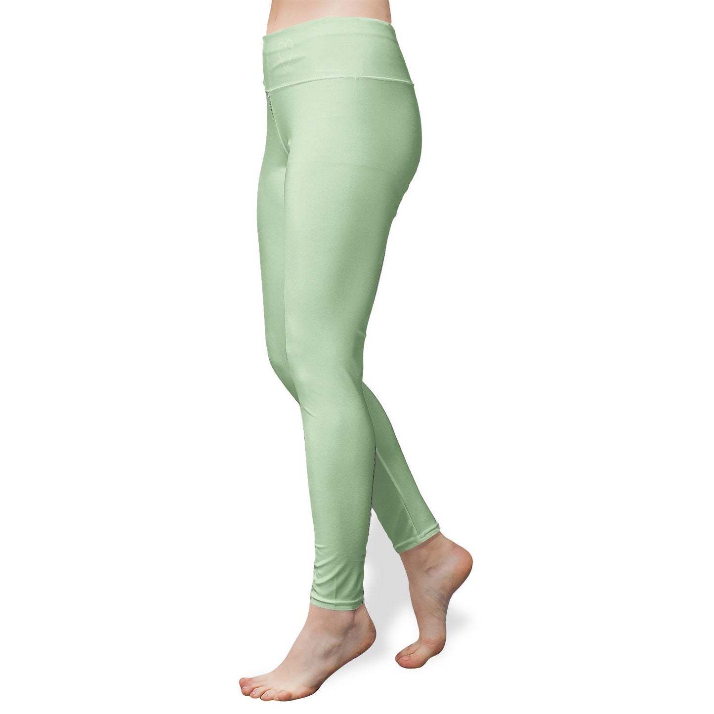 Green Yoga Leggings Women's High Waist Yoga Leggings