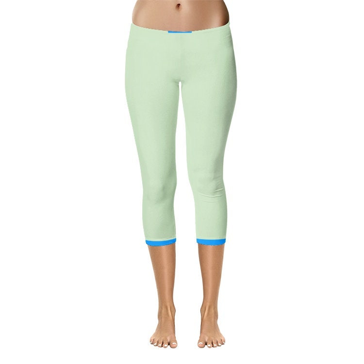 Green Capri Leggings