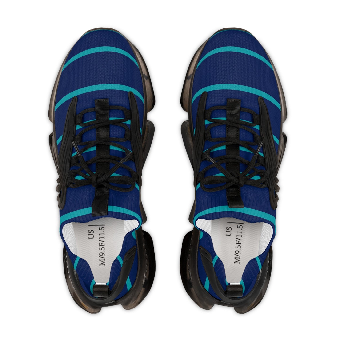 Men's Blue and Teal Sneakers