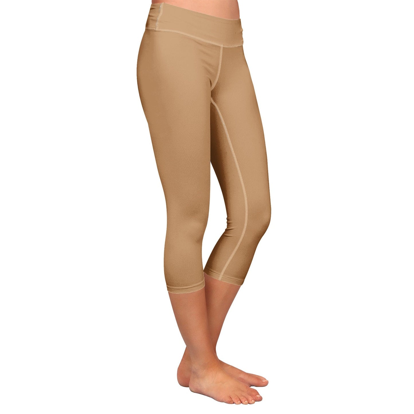 Women 's Brown Capri Leggings
