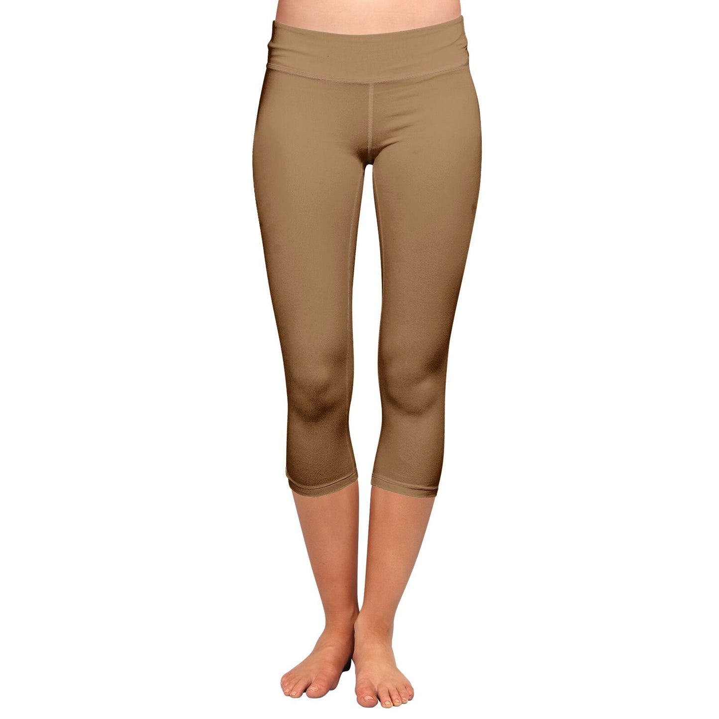 Women 's Brown Capri Leggings