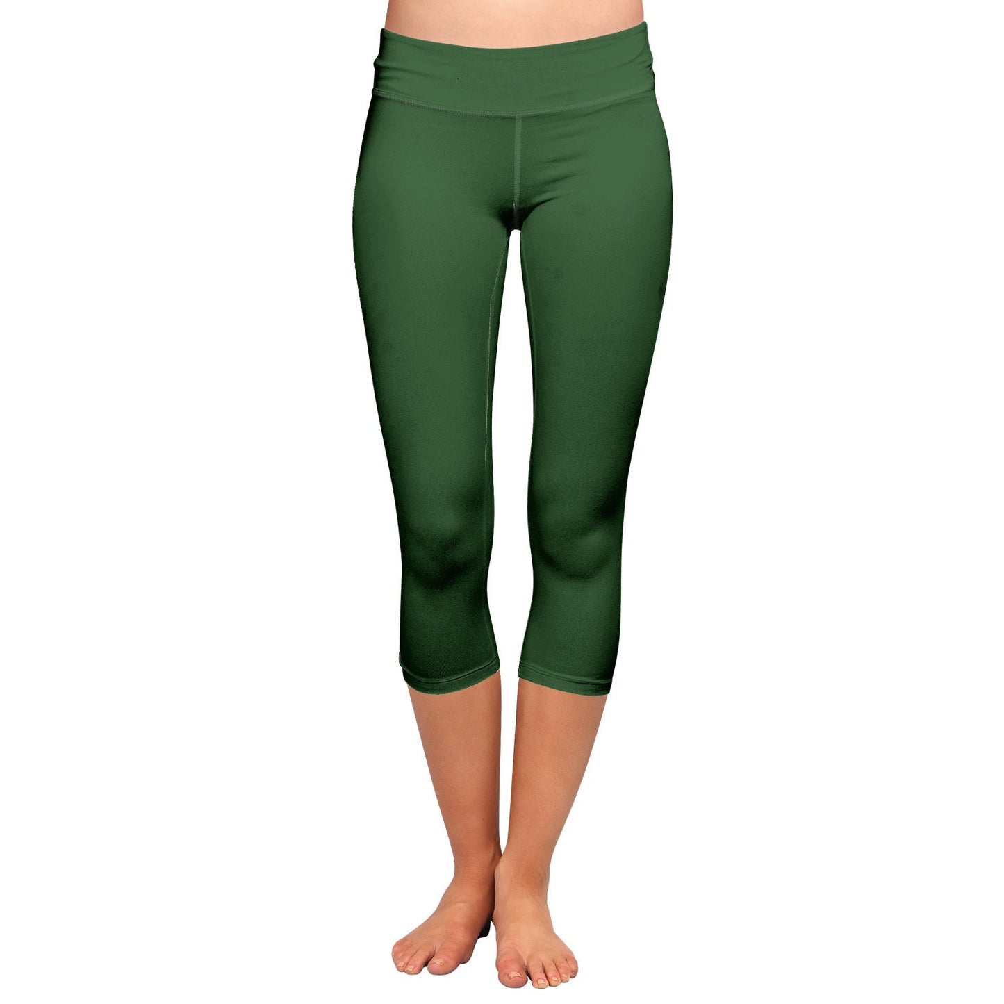 Women 's Green Capri Leggings