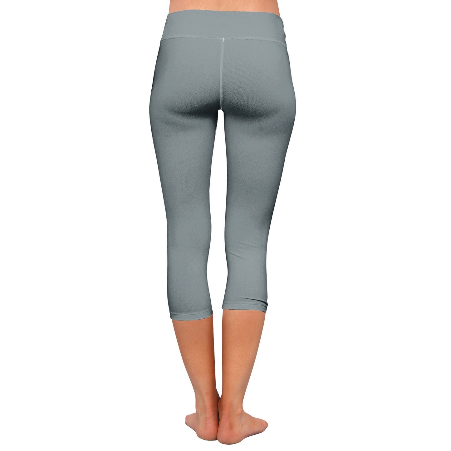 Women 's Silver Capri Leggings