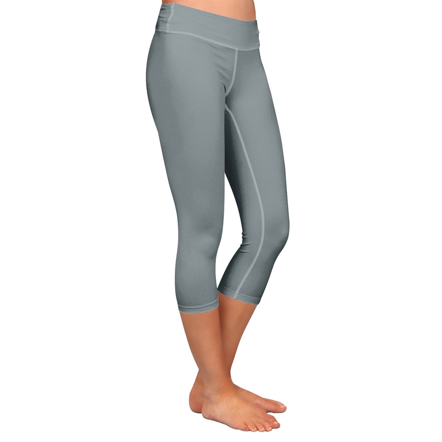 Women 's Silver Capri Leggings