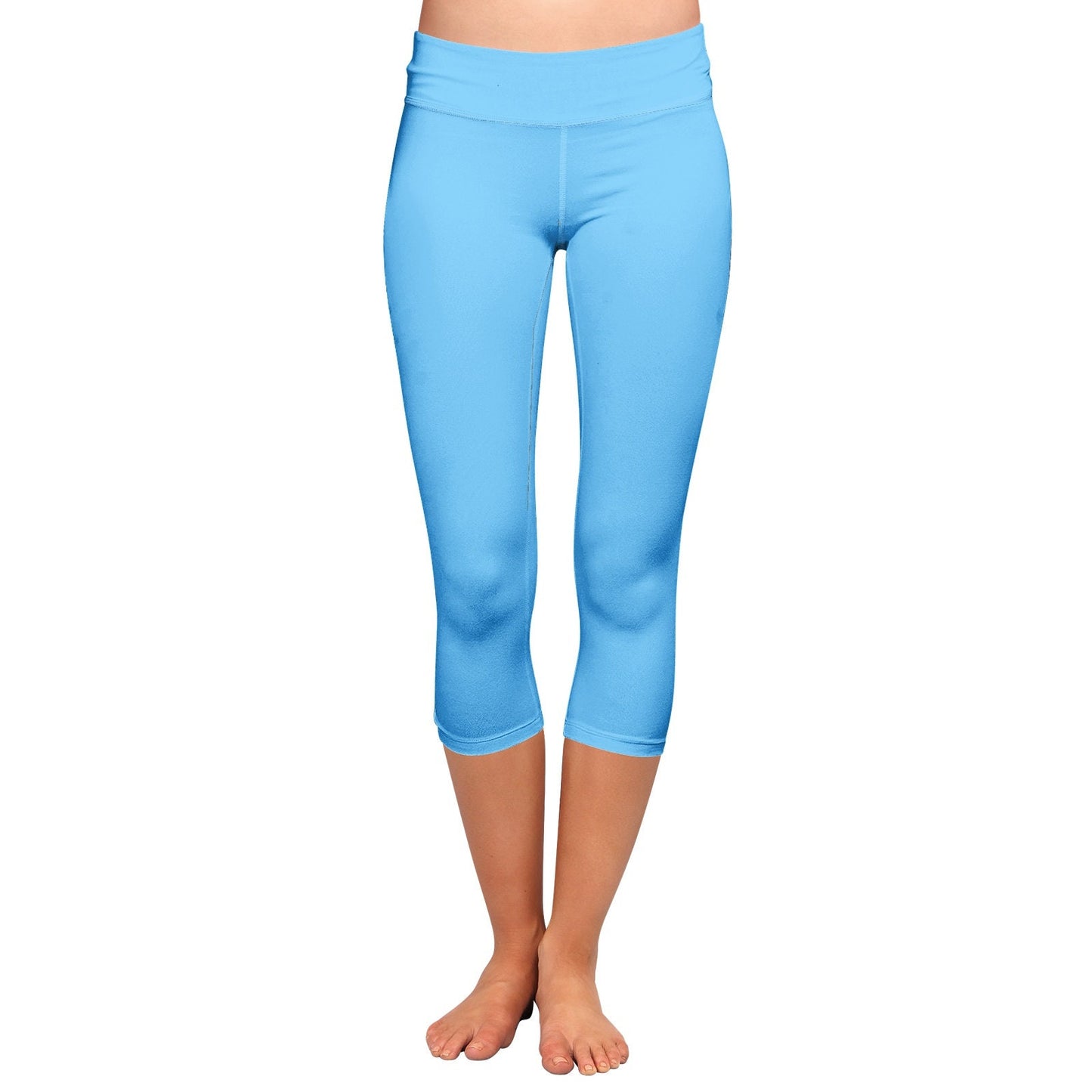 Blue Capri Leggings