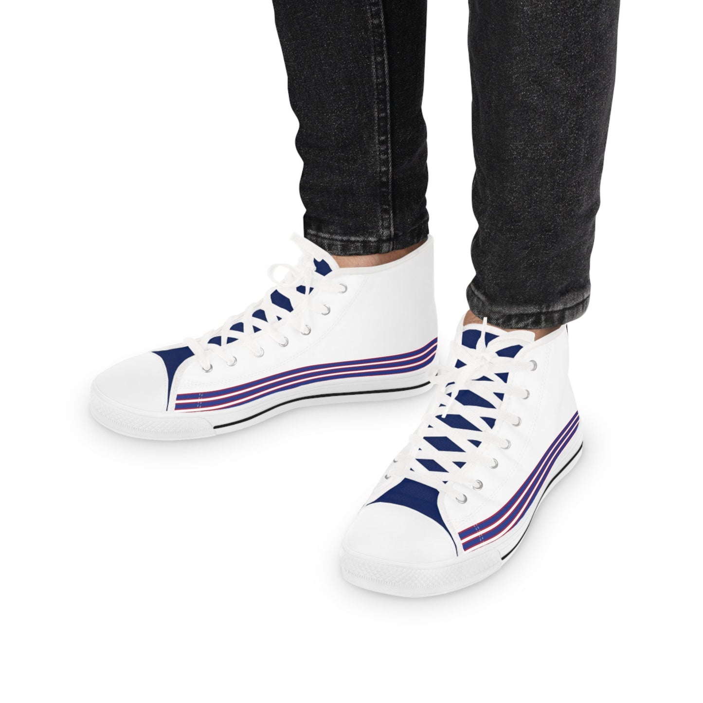 Men's White High Top Sneakers