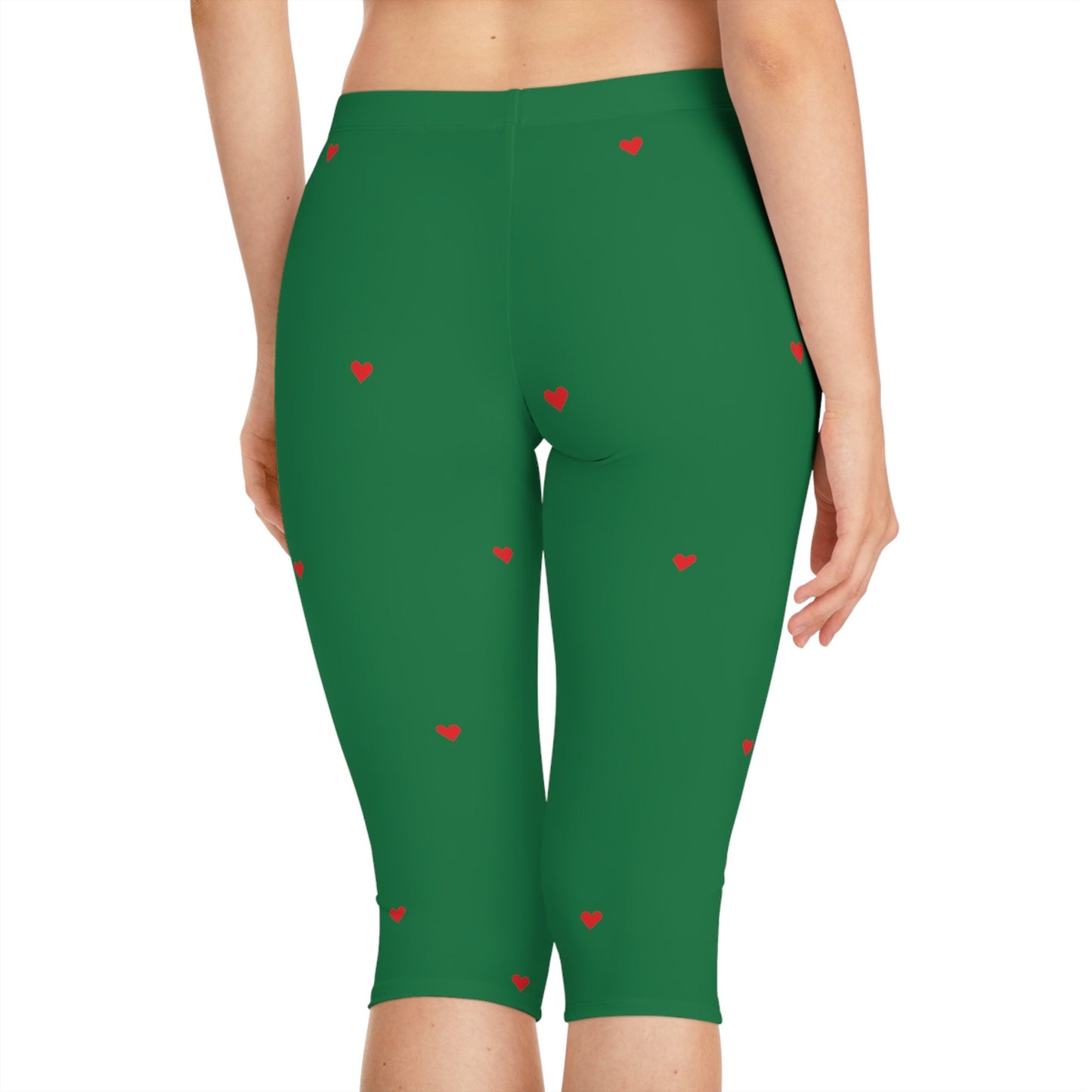 Women's Green Capri Leggings