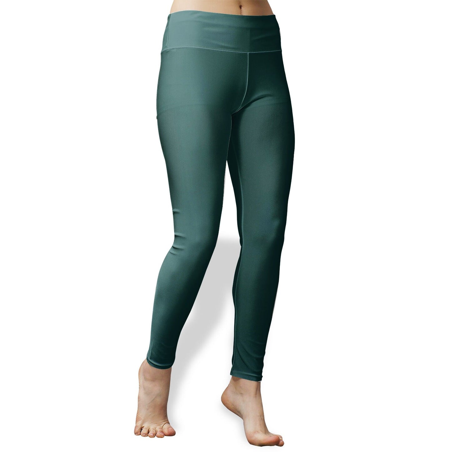 Women's High Waist Green Yoga Leggings