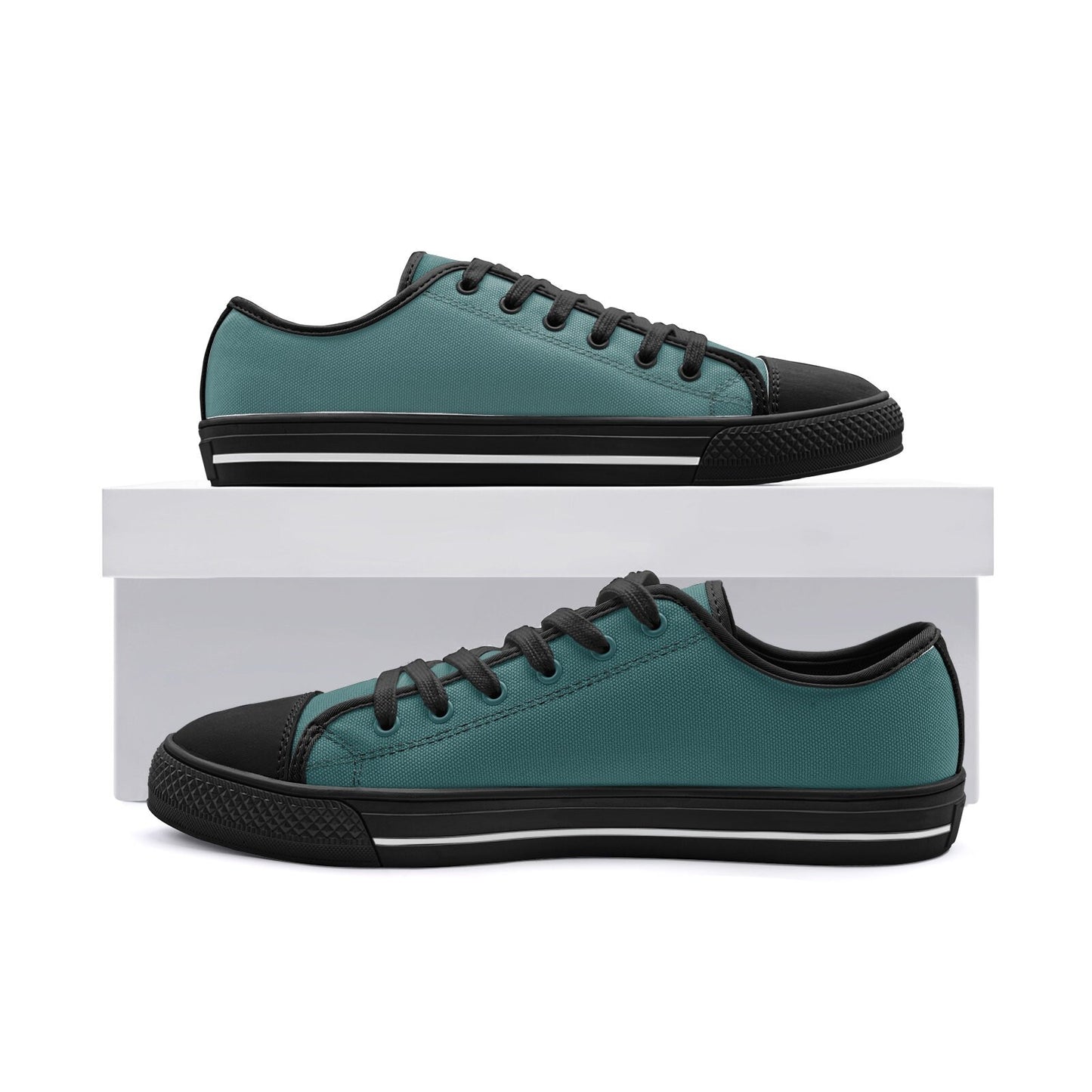 Green Low Top Canvas Sneakers  Unisex Sizes