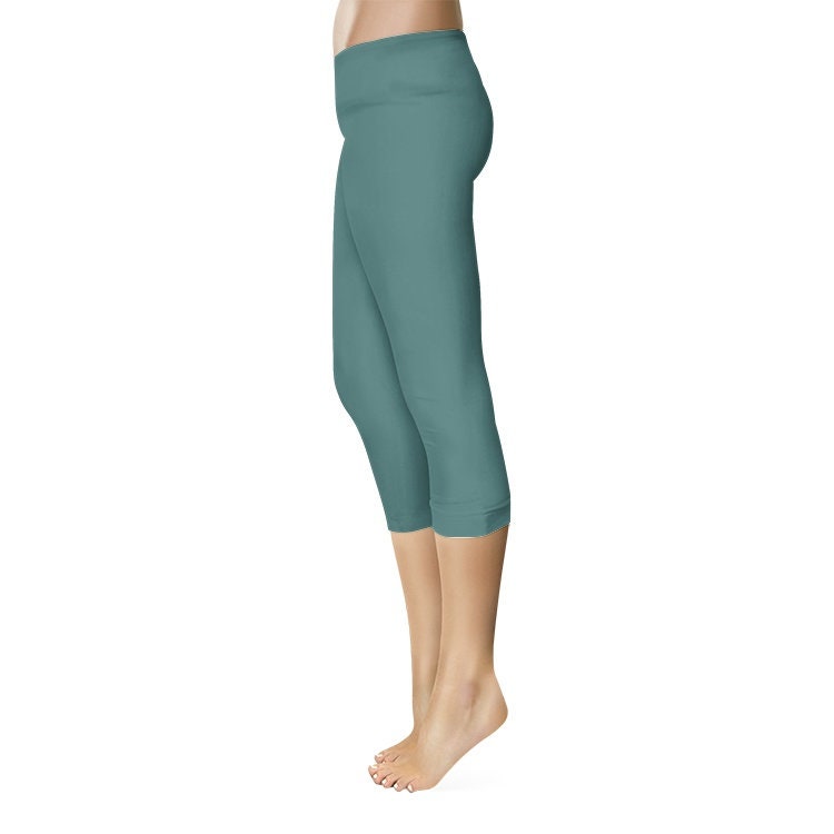 Ocean Green Capri Leggings