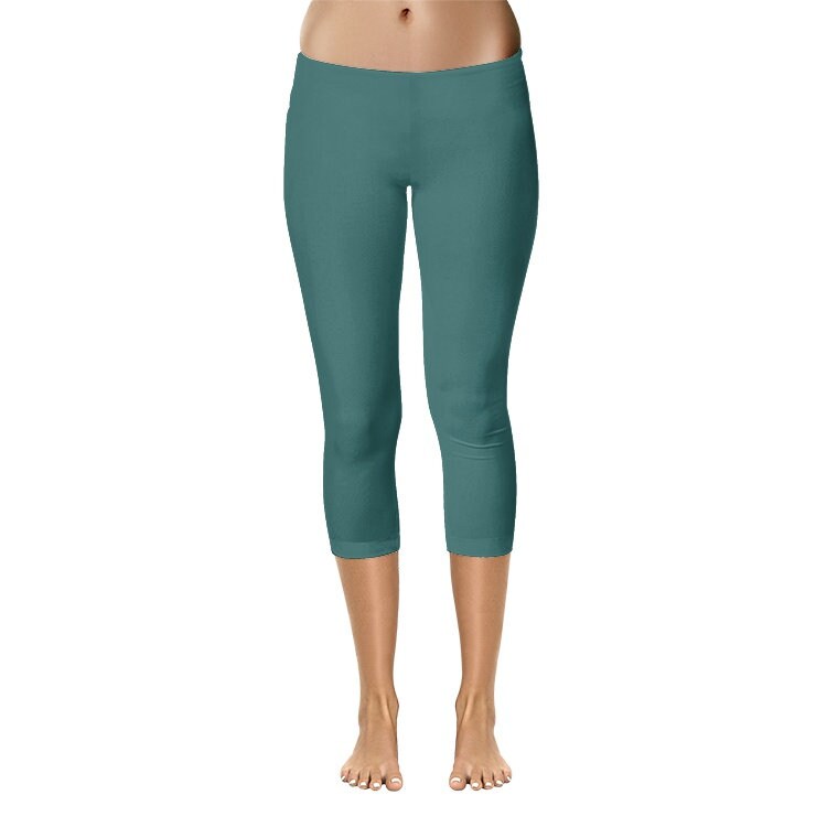 Ocean Green Capri Leggings