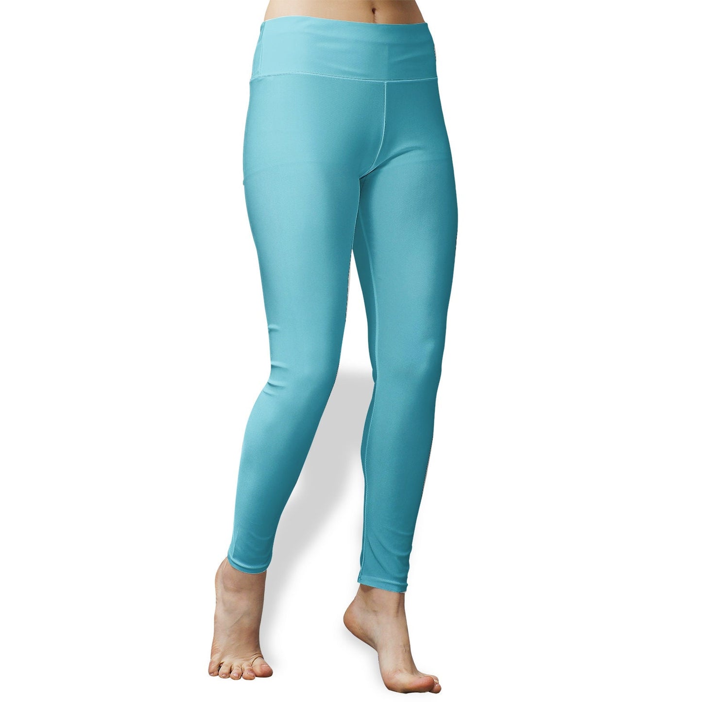 Women's High Waist Yoga Leggings Poly Spandex Blend