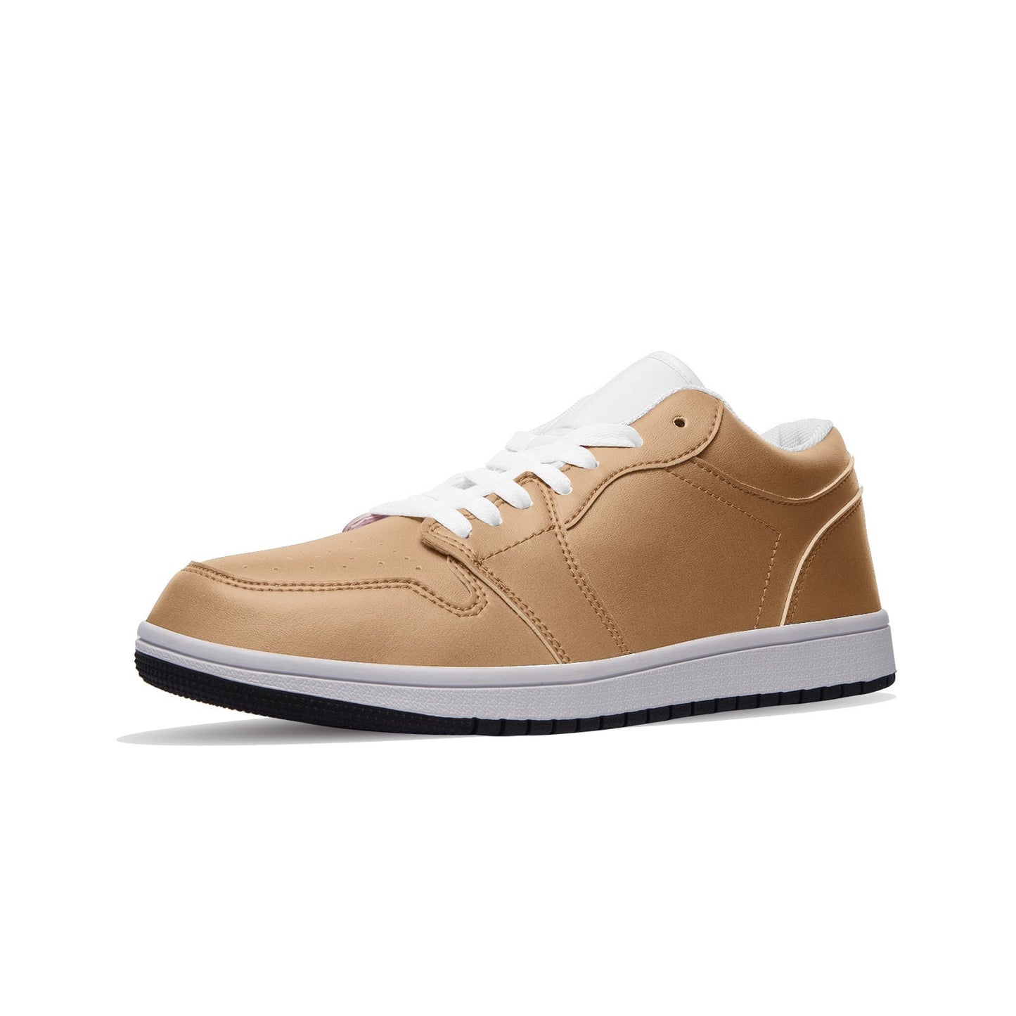 Brown Sneakers Unisex Low Top Brown Leather Sneakers