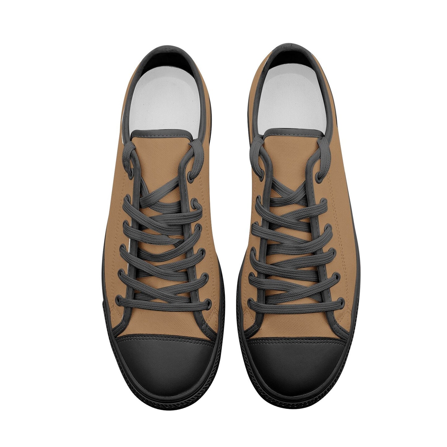 Brown Sneakers Low Top Canvas Shoes Unisex