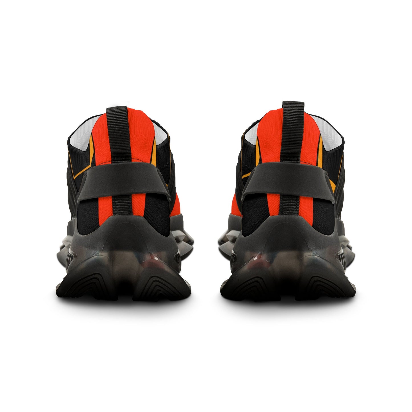 Men's Orange and Black Sneakers