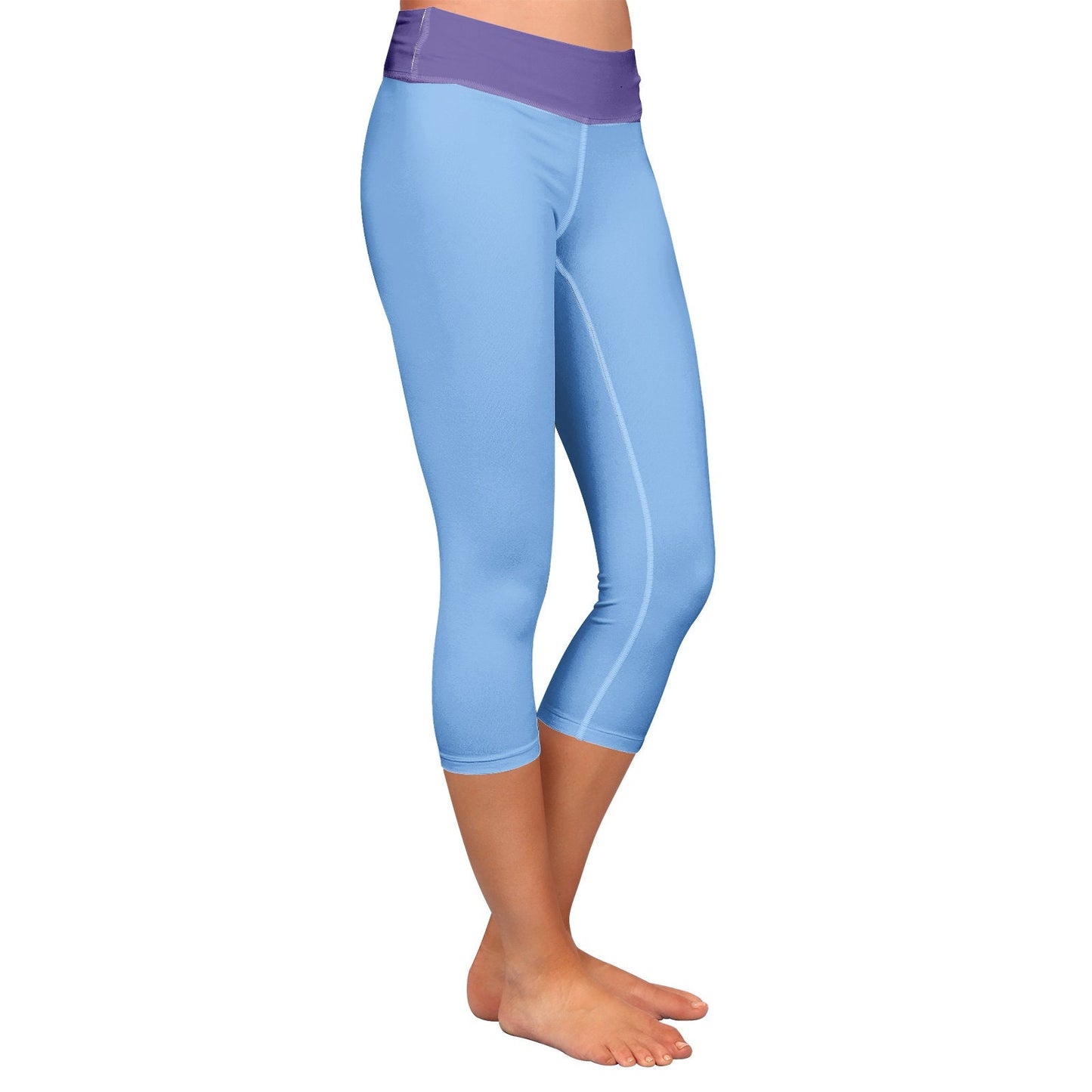 Blue Capri Leggings