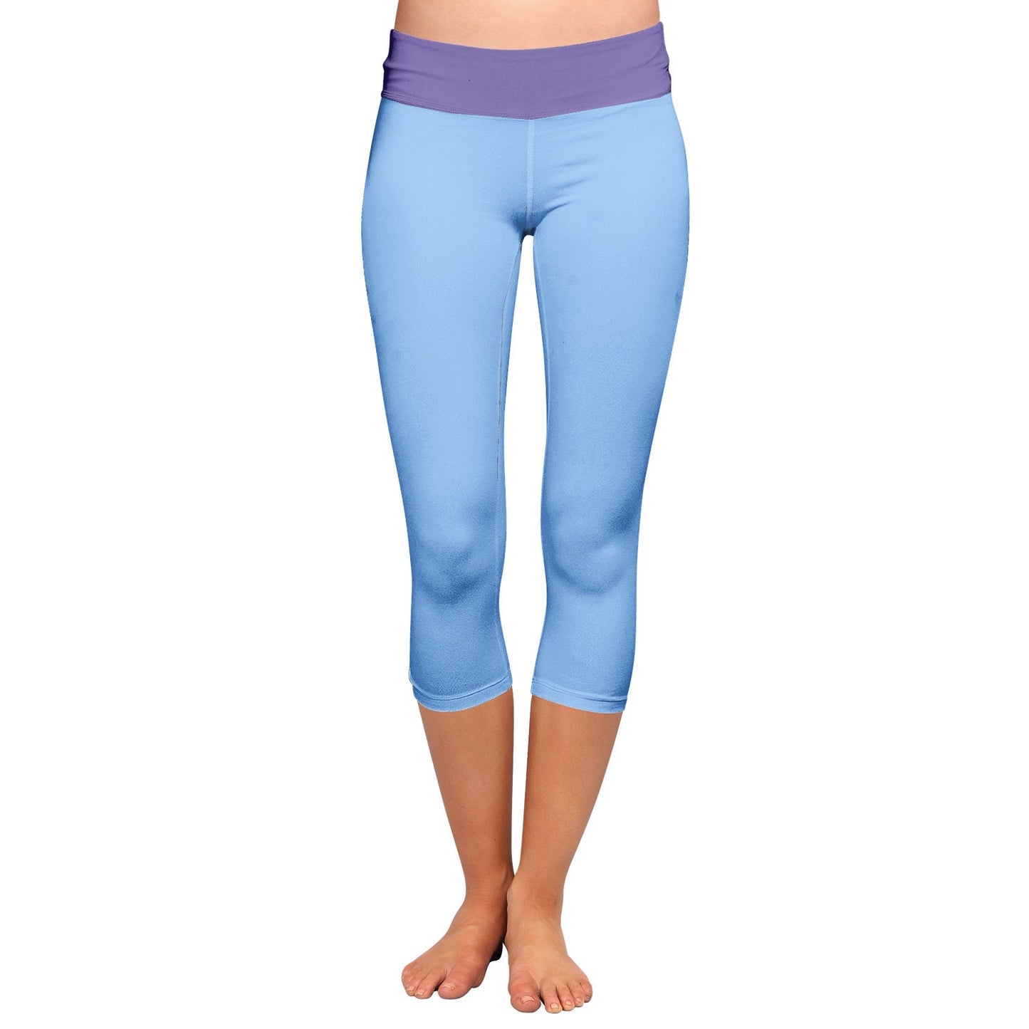 Blue Capri Leggings