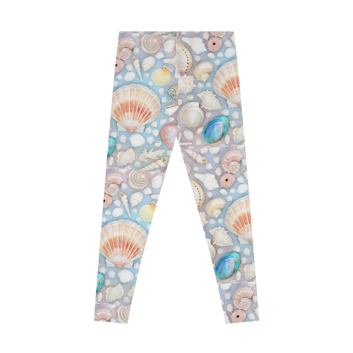 Colorful Stretchy Leggings Seashells