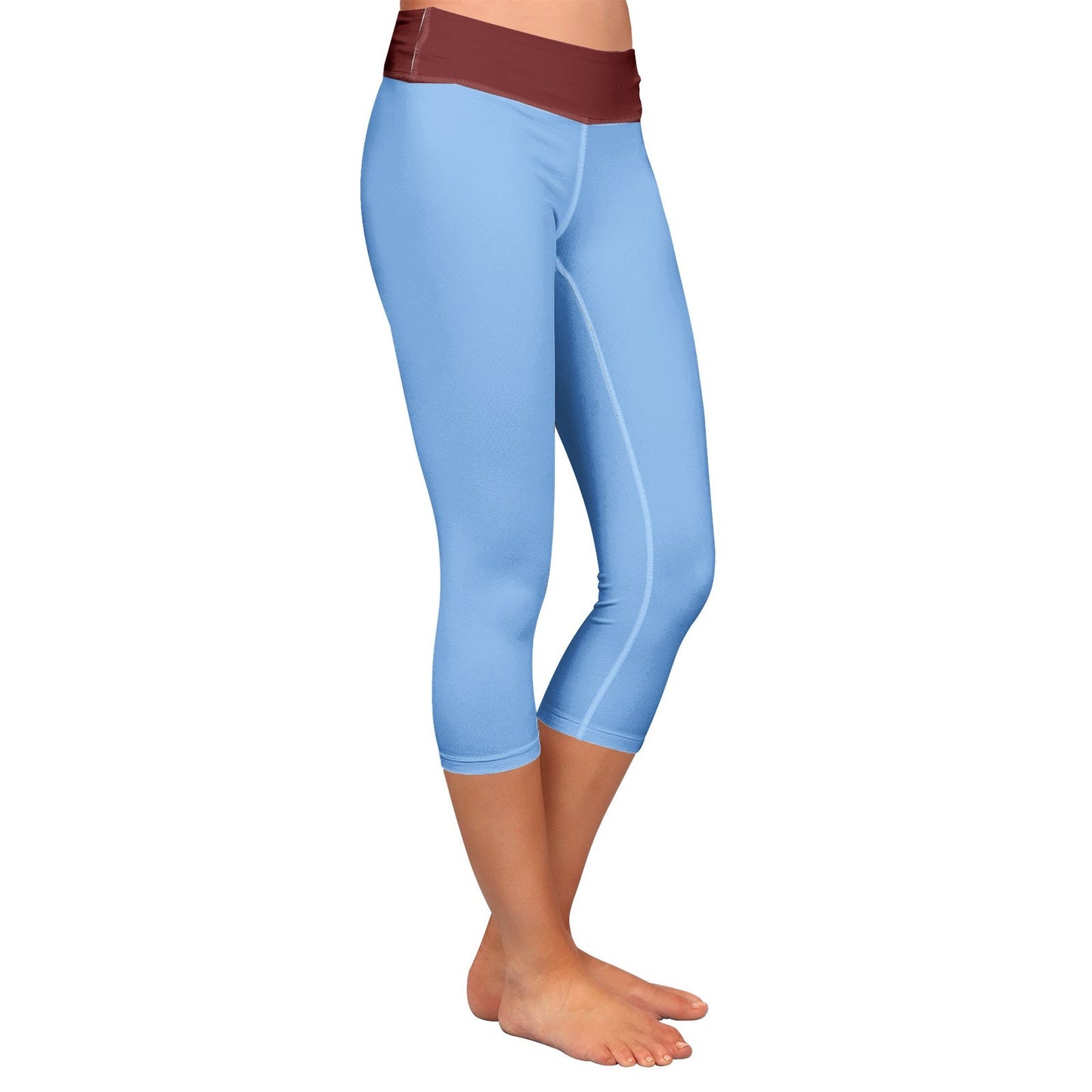 Blue Capri Leggings
