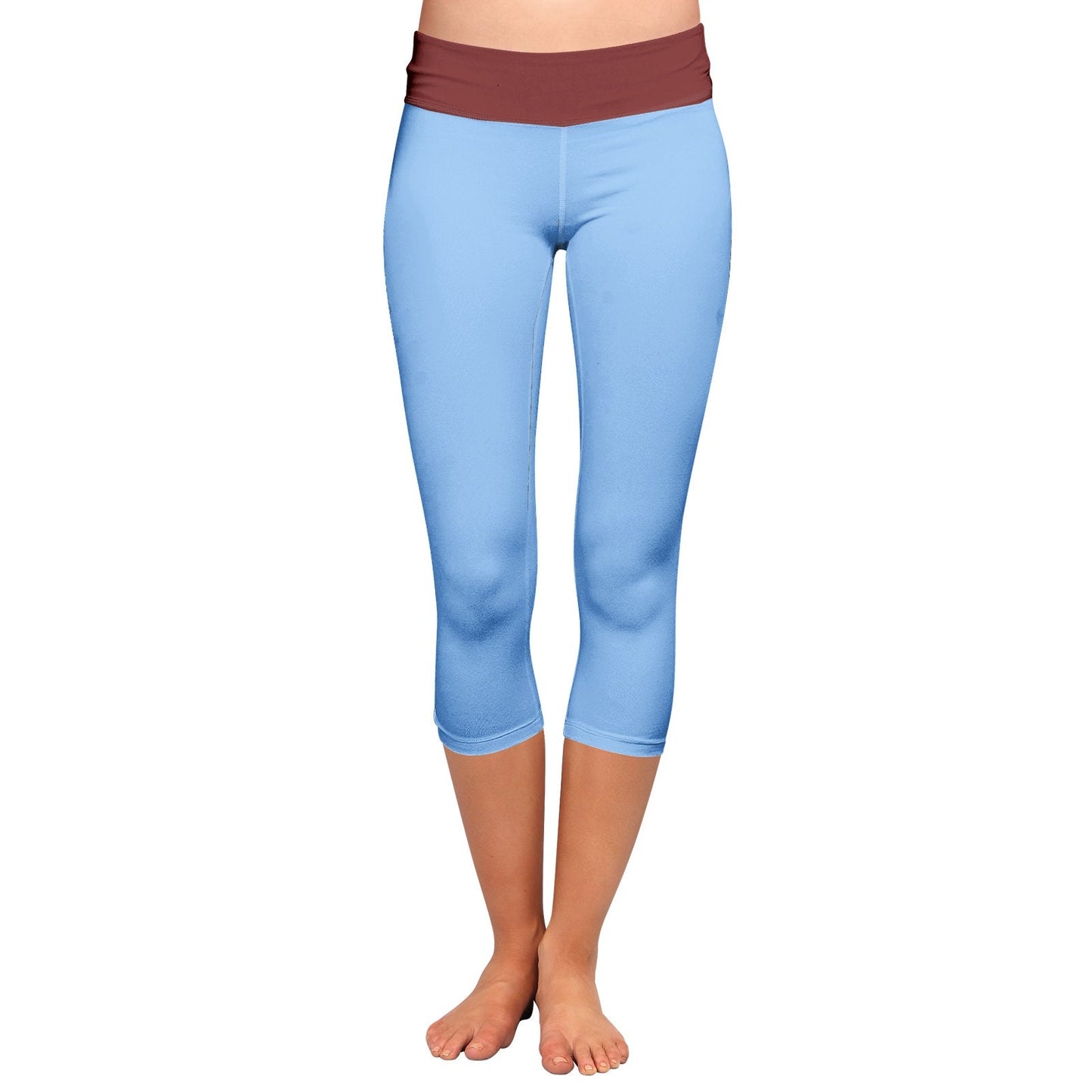 Blue Capri Leggings