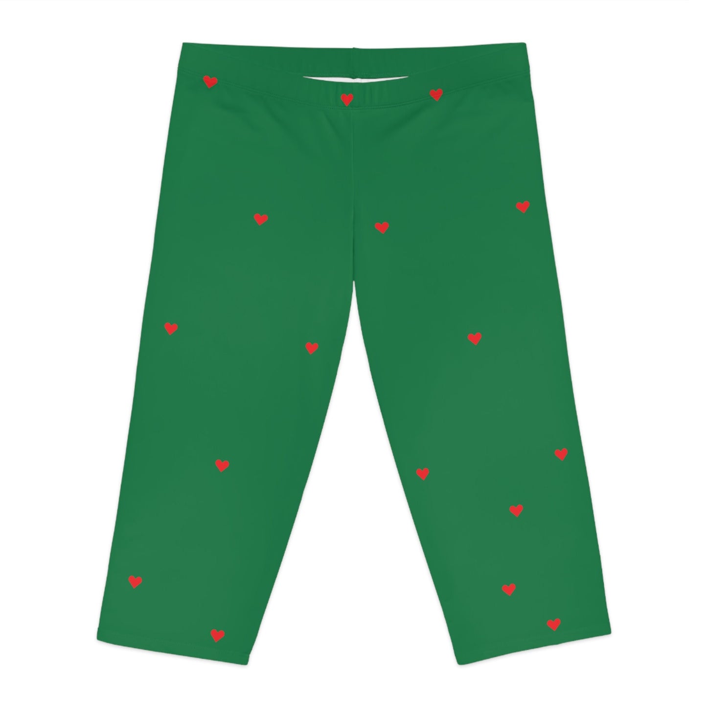 Women's Green Capri Leggings