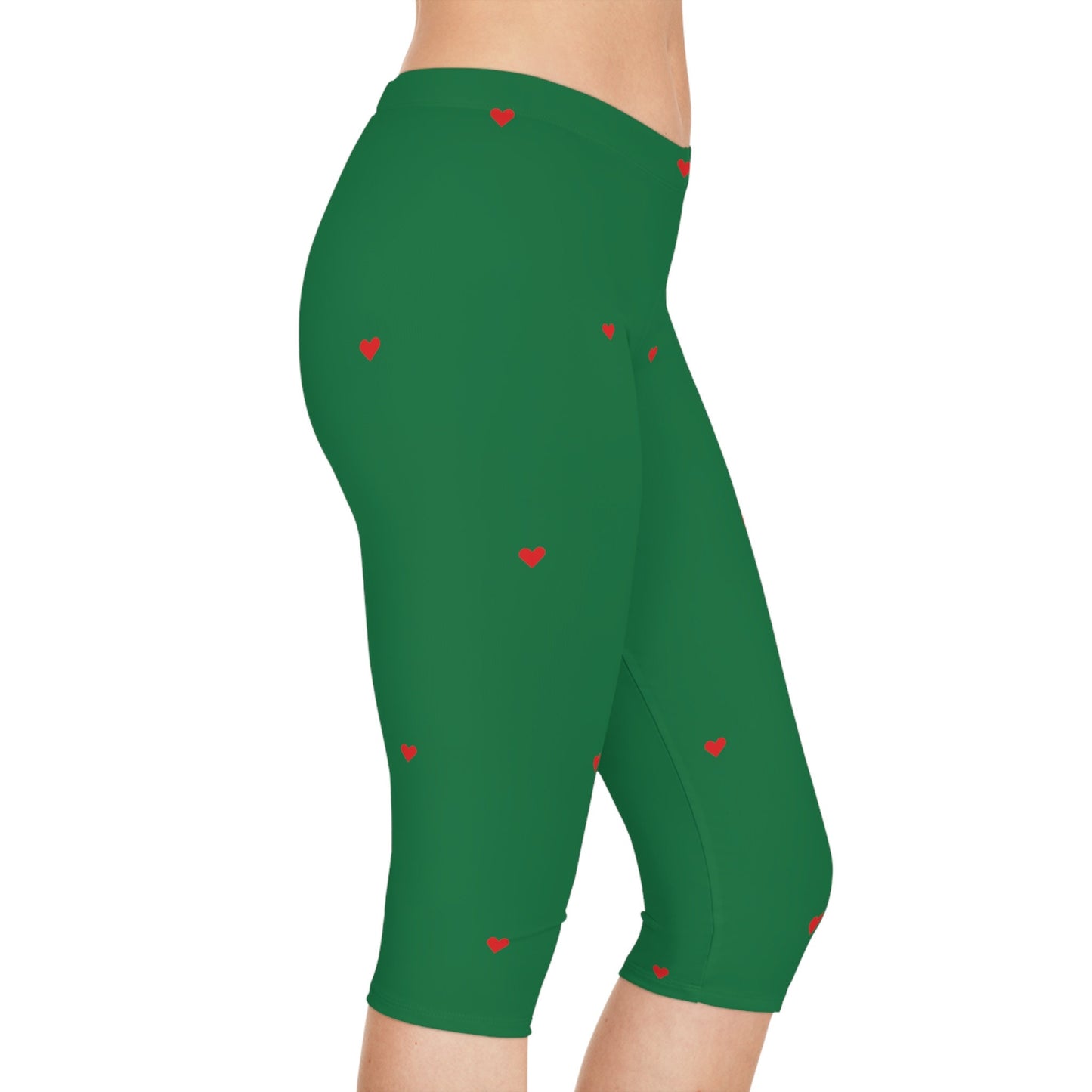 Women's Green Capri Leggings