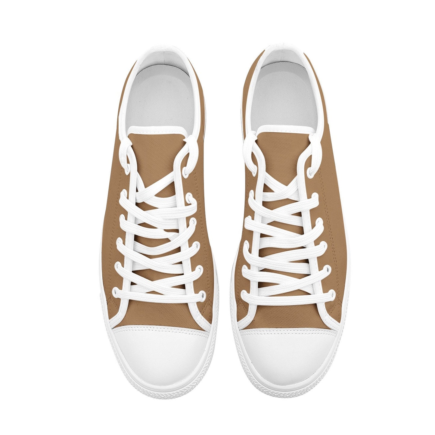 Brown Sneakers Low Top Canvas Shoes Unisex