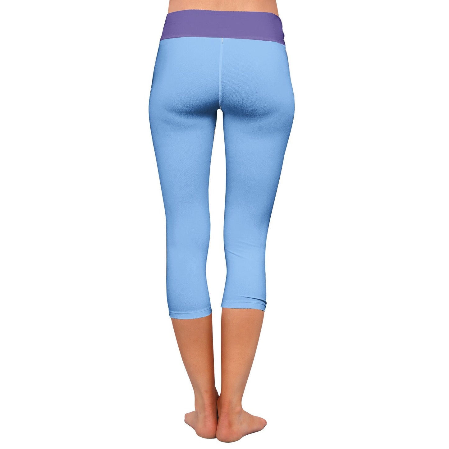 Blue Capri Leggings