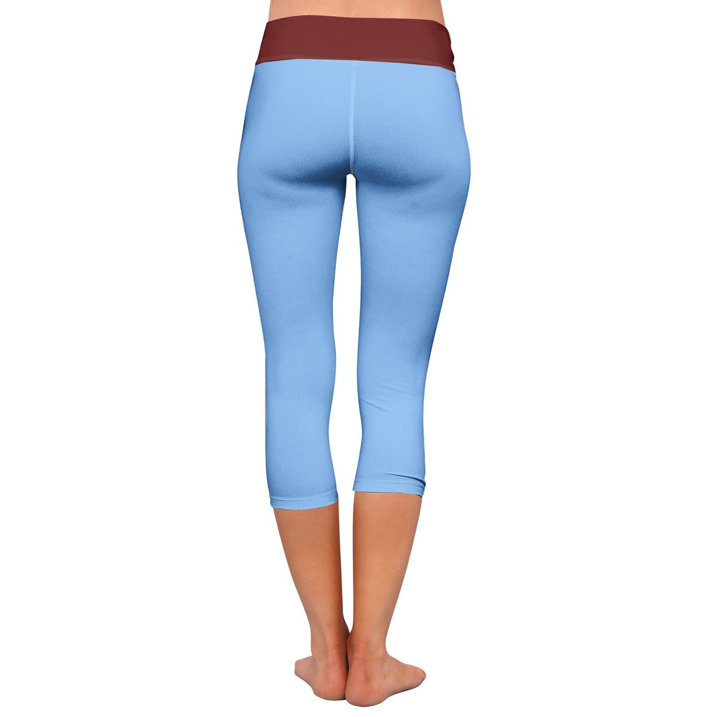 Blue Capri Leggings