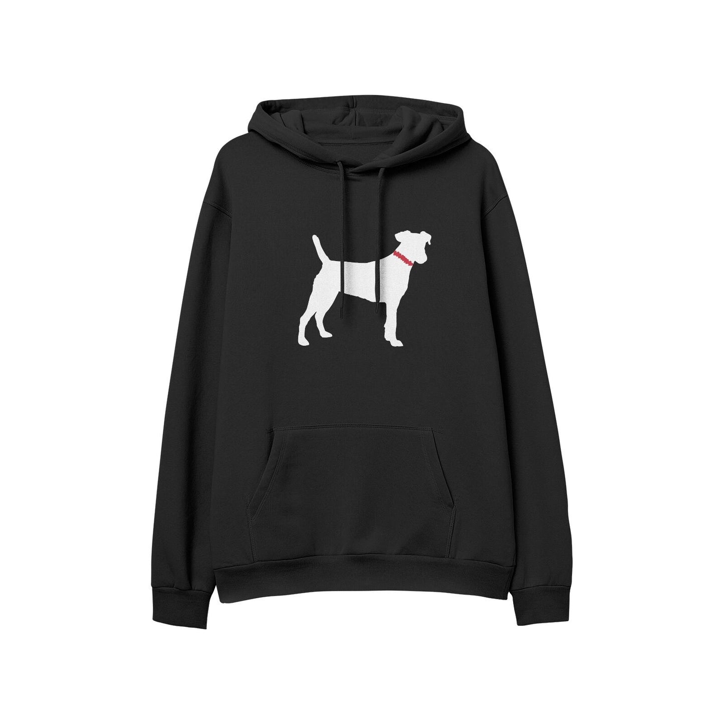 White Dog Black Hoodies