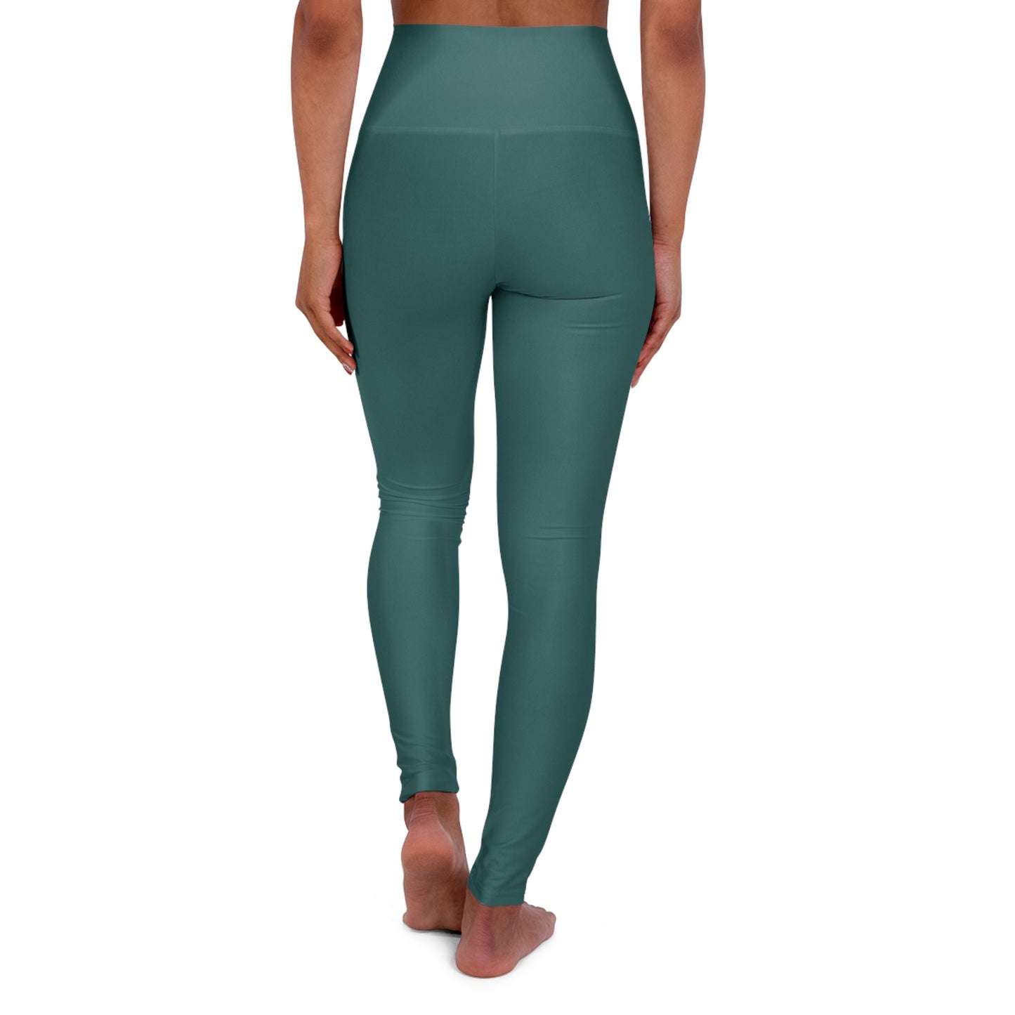 High Waisted Green Yoga Leggings