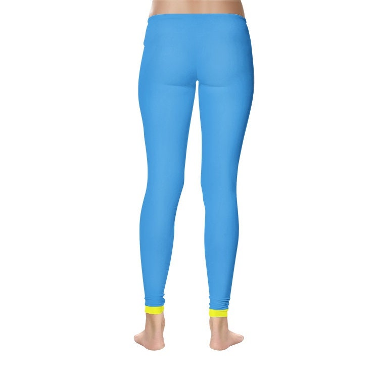 Womens Blue Yoga Leggings