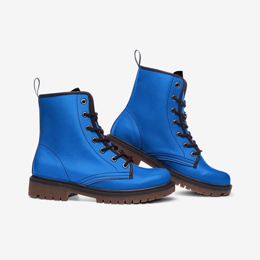 Womens Blue Boots Casual Leather Lightweight boots MT